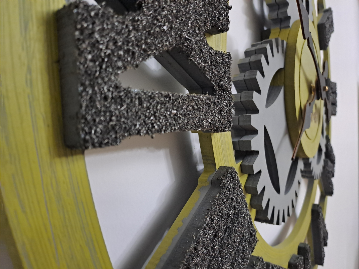 Handcrafted Pistachio Green Industrial Wall Clock with Iron Shaving Roman Numerals – 27.6 Inches (Limited Edition)